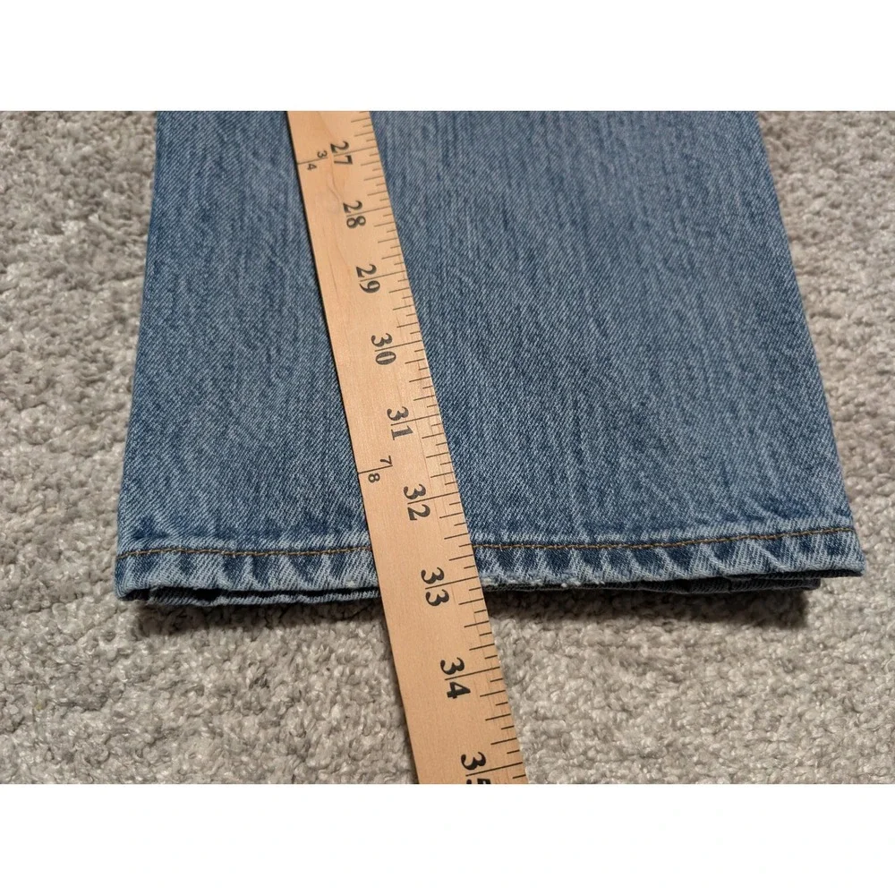 Levis 501 Original Mens Straight Leg Button‎ Fly Blue Denim Jeans 34x33 Med Wash
